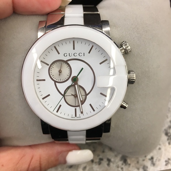{ Gucci } G Chrono 44mm White Face Watch - Picture 8 of 8